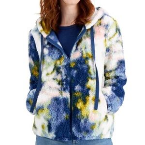 SOLD {Style & Co.} Tie-Dye Teddy Hoodie NWT